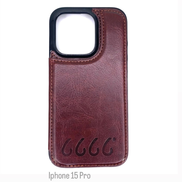 Four Sixes Leather Bookstyle Wallet iPhone Case-Multiple Model Options