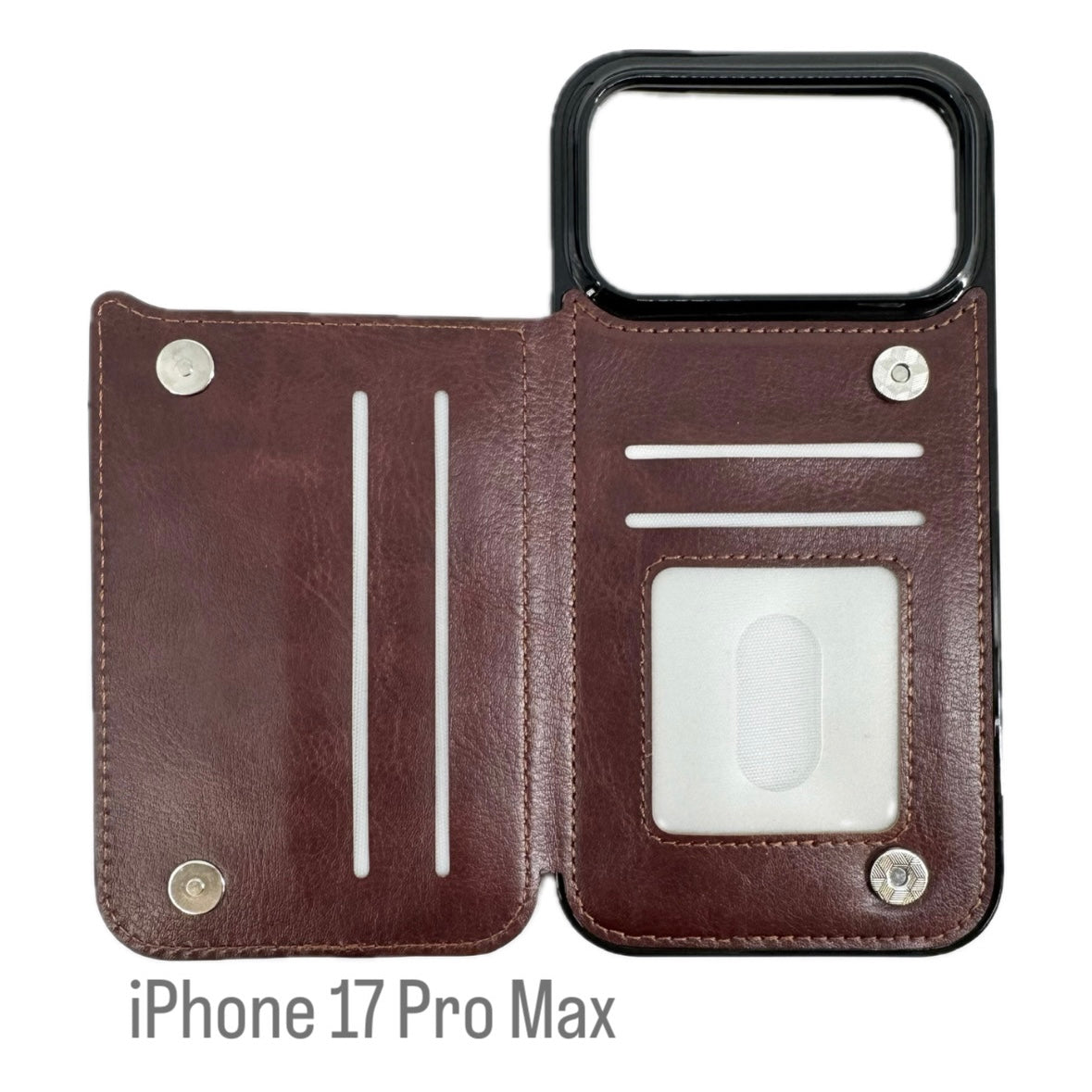 Four Sixes Leather Bookstyle Wallet iPhone Case-Multiple Model Options