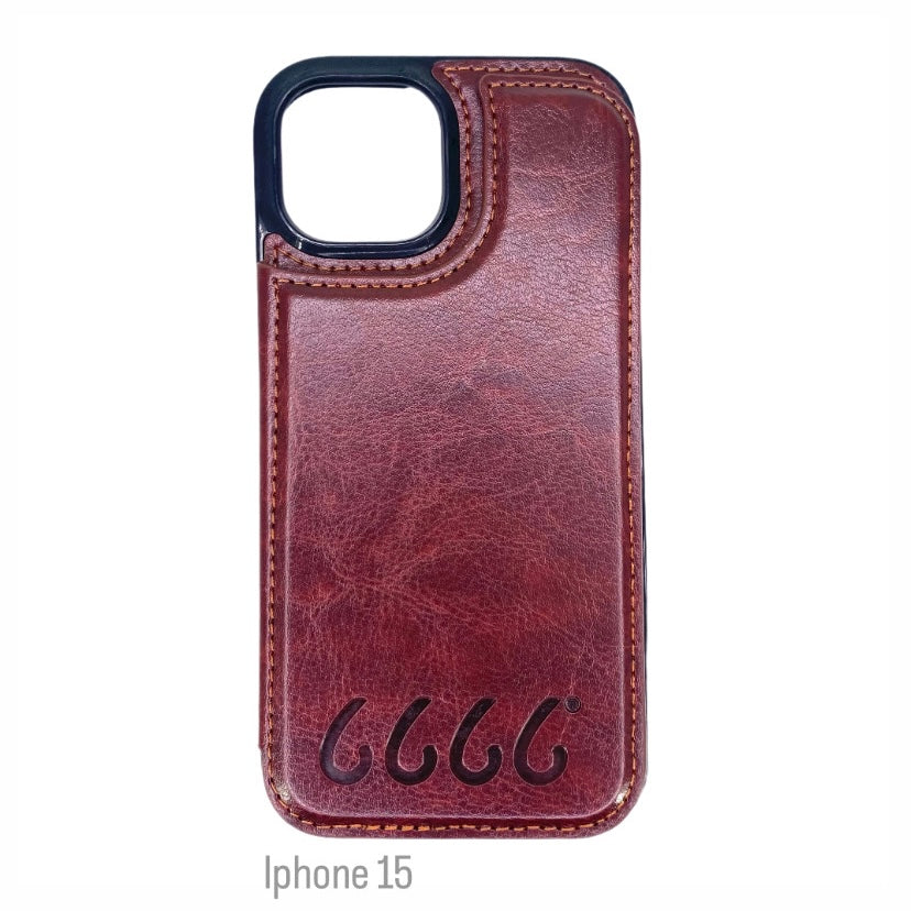 Four Sixes Leather Bookstyle Wallet iPhone Case-Multiple Model Options