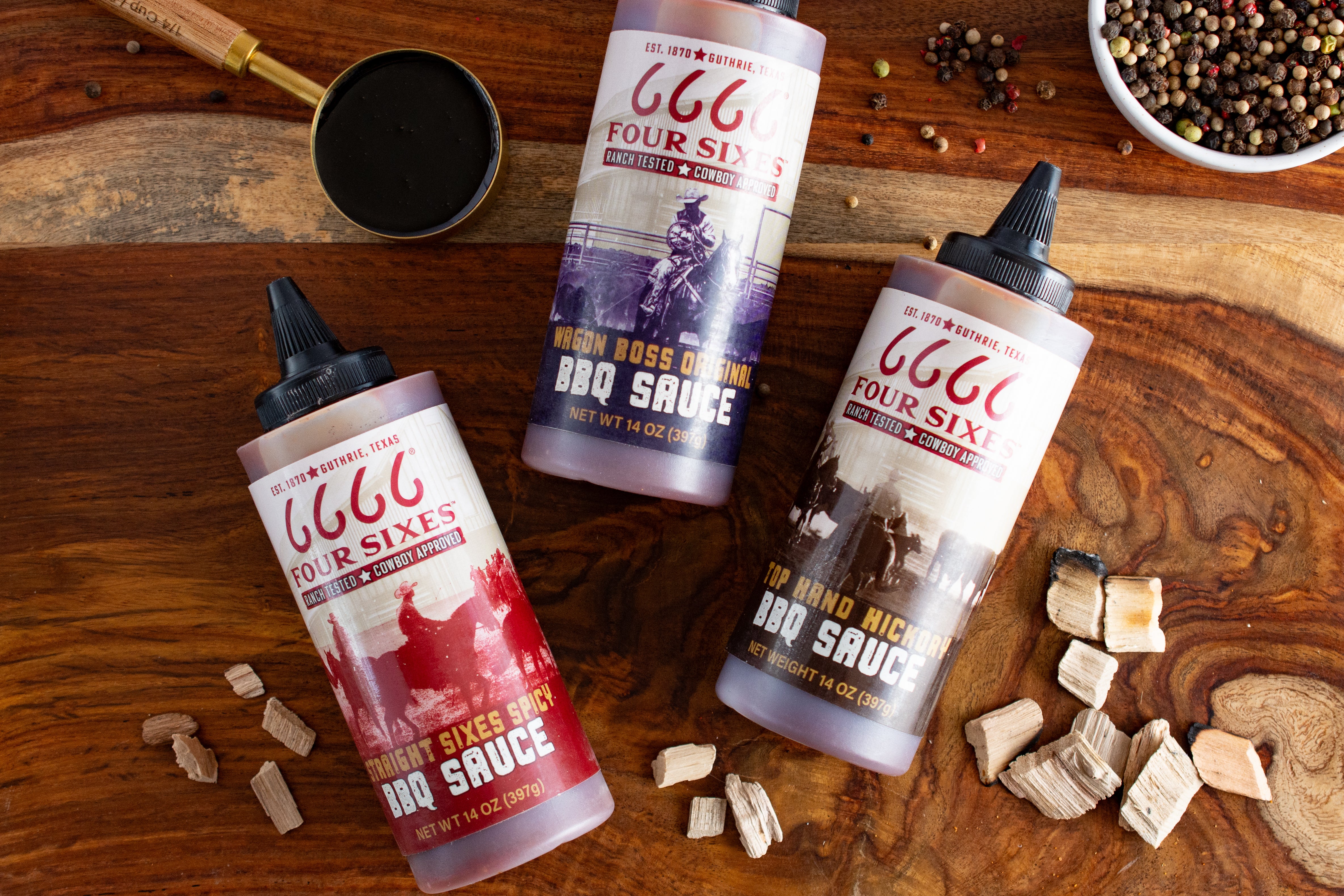 Four Sixes Top Hand Hickory BBQ Sauce