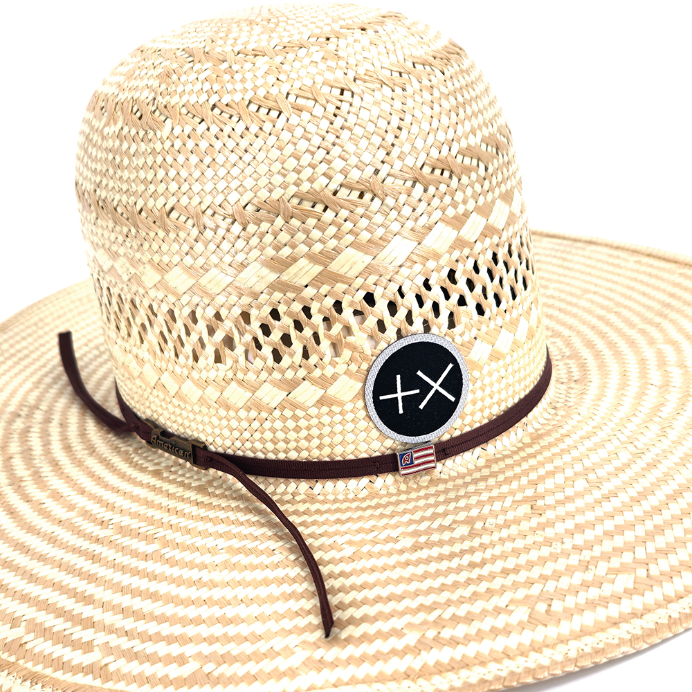 American Hat Company Straw Hat- 845 S (Open Crown)