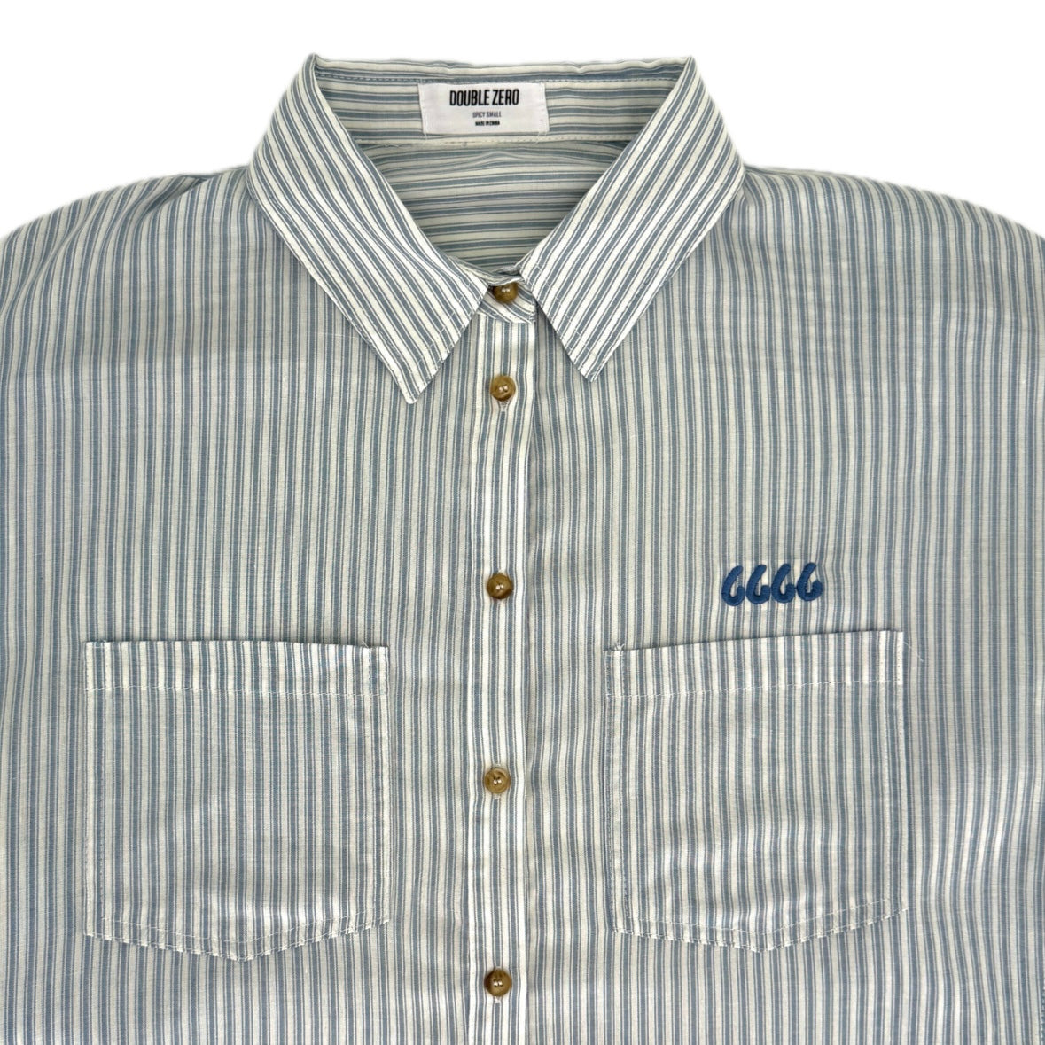 Oversized Stripe Button-Up Shirt