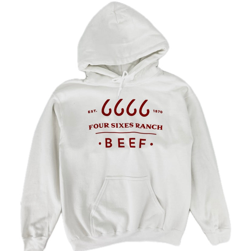*SALE* Beef Hoodie Sweatshirt-White
