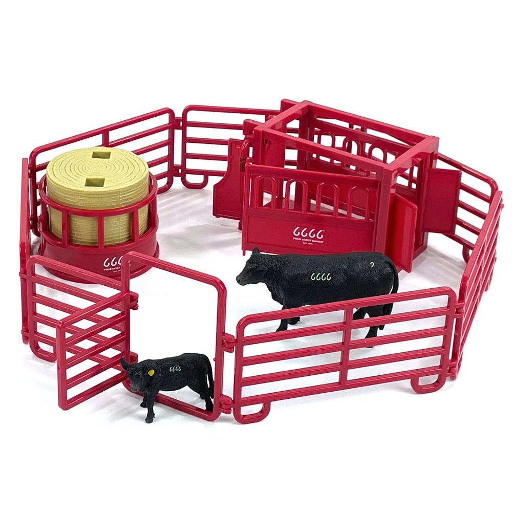 Four Sixes Black Angus Ranch Set