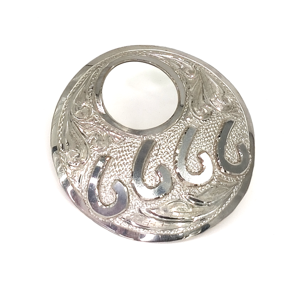 Baru's Silver Peek-a-boo Scarf Slide with Silver Brand