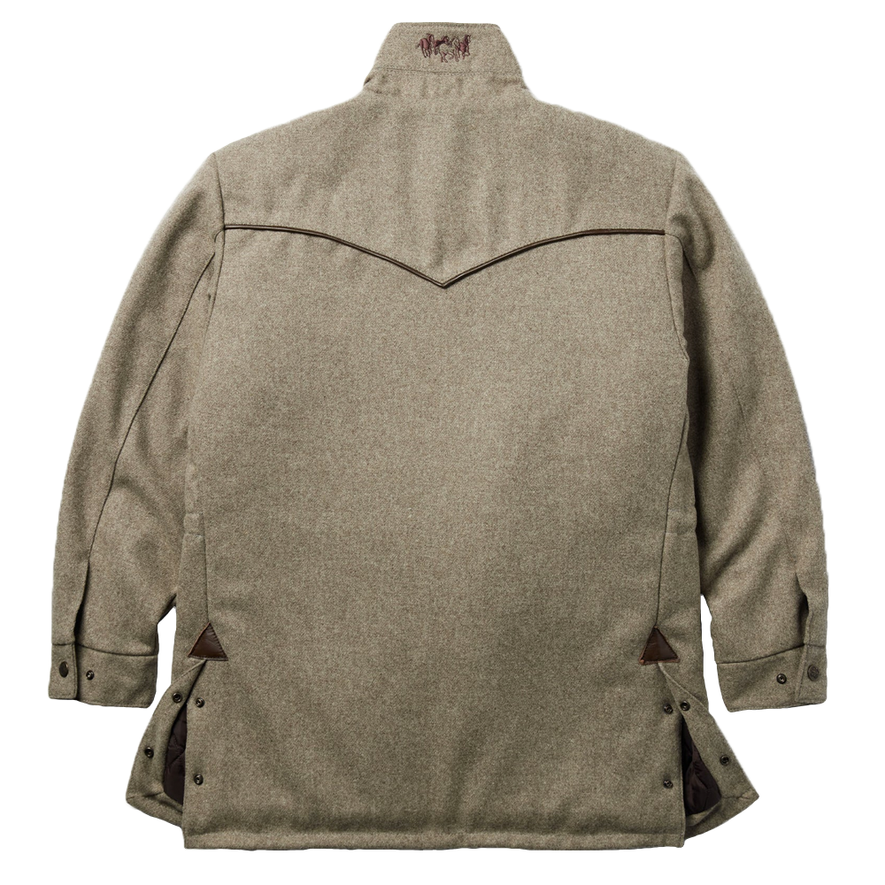 Schaefer Cattle King Wool Coat Taupe Back