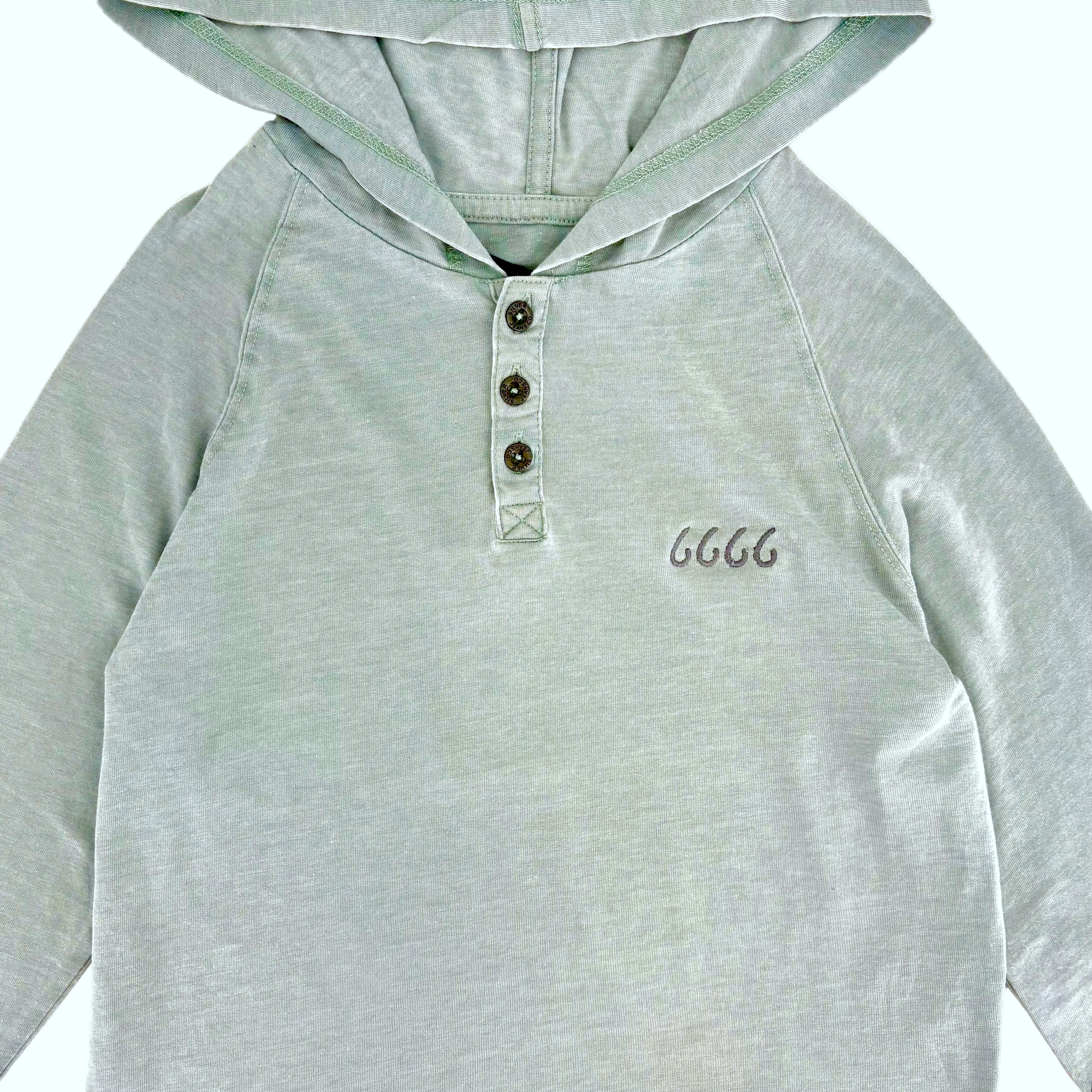 Four Sixes Youth Lightweight Henley Hoodie