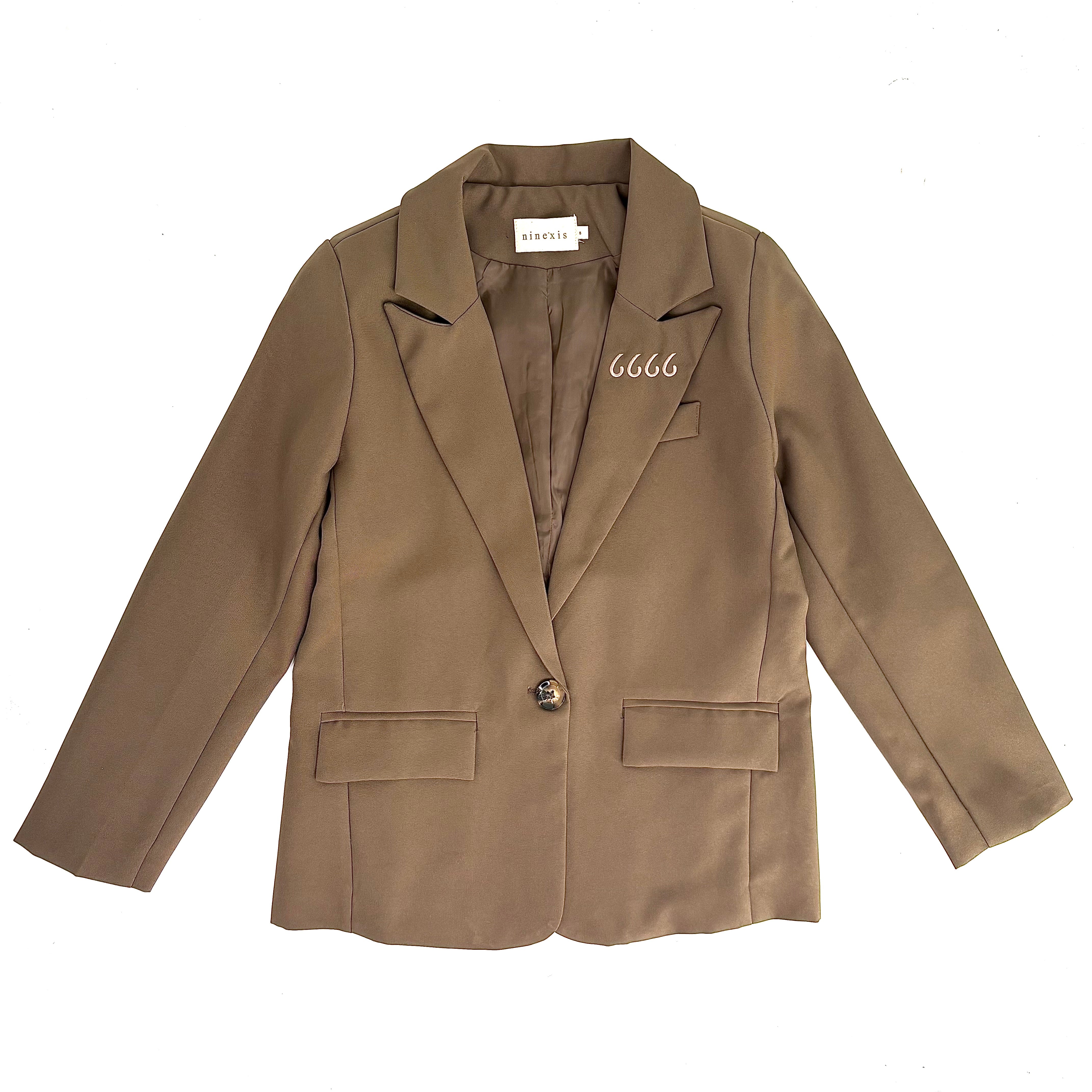 Single Button Women's Blazer