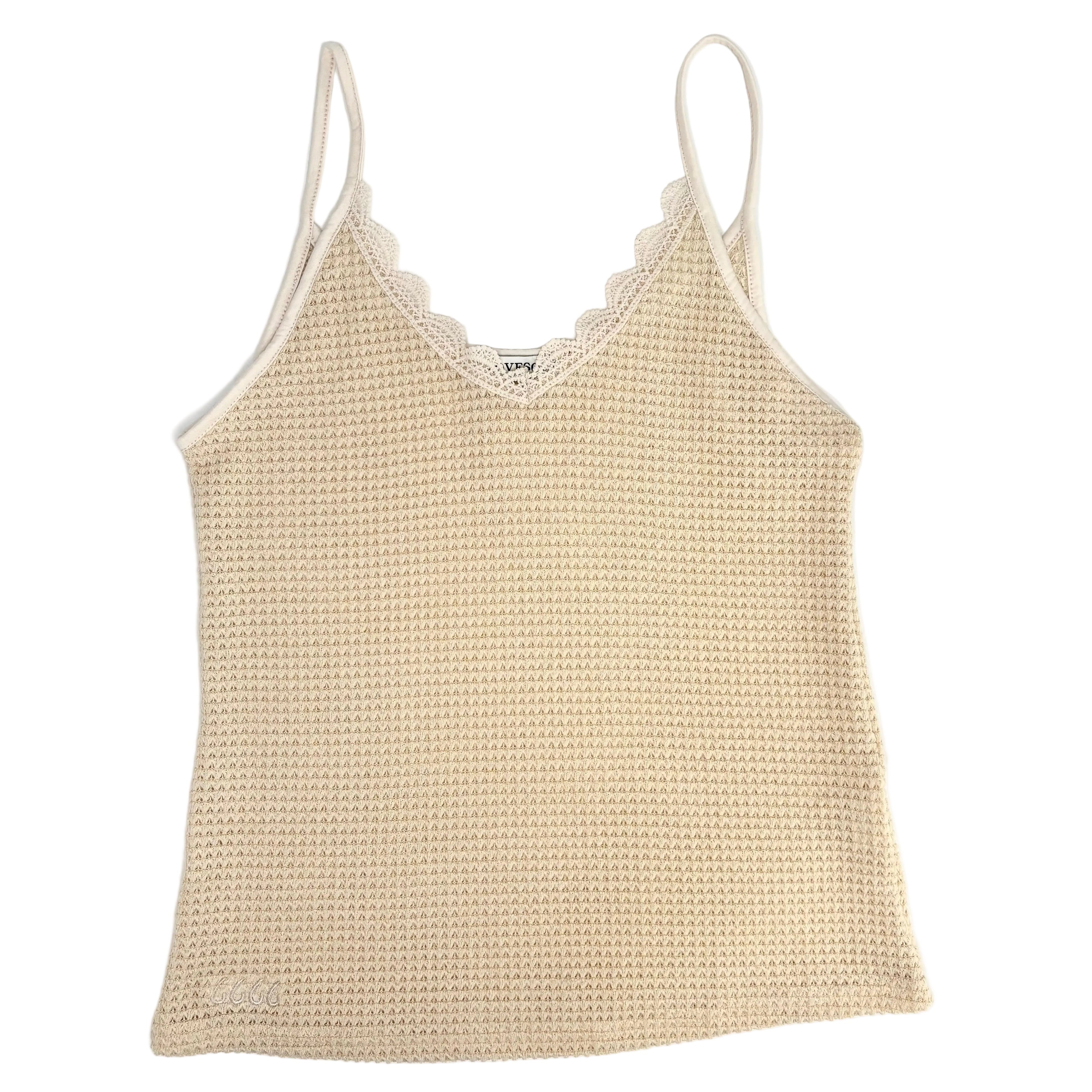 Knit Lace Cami Tank Top