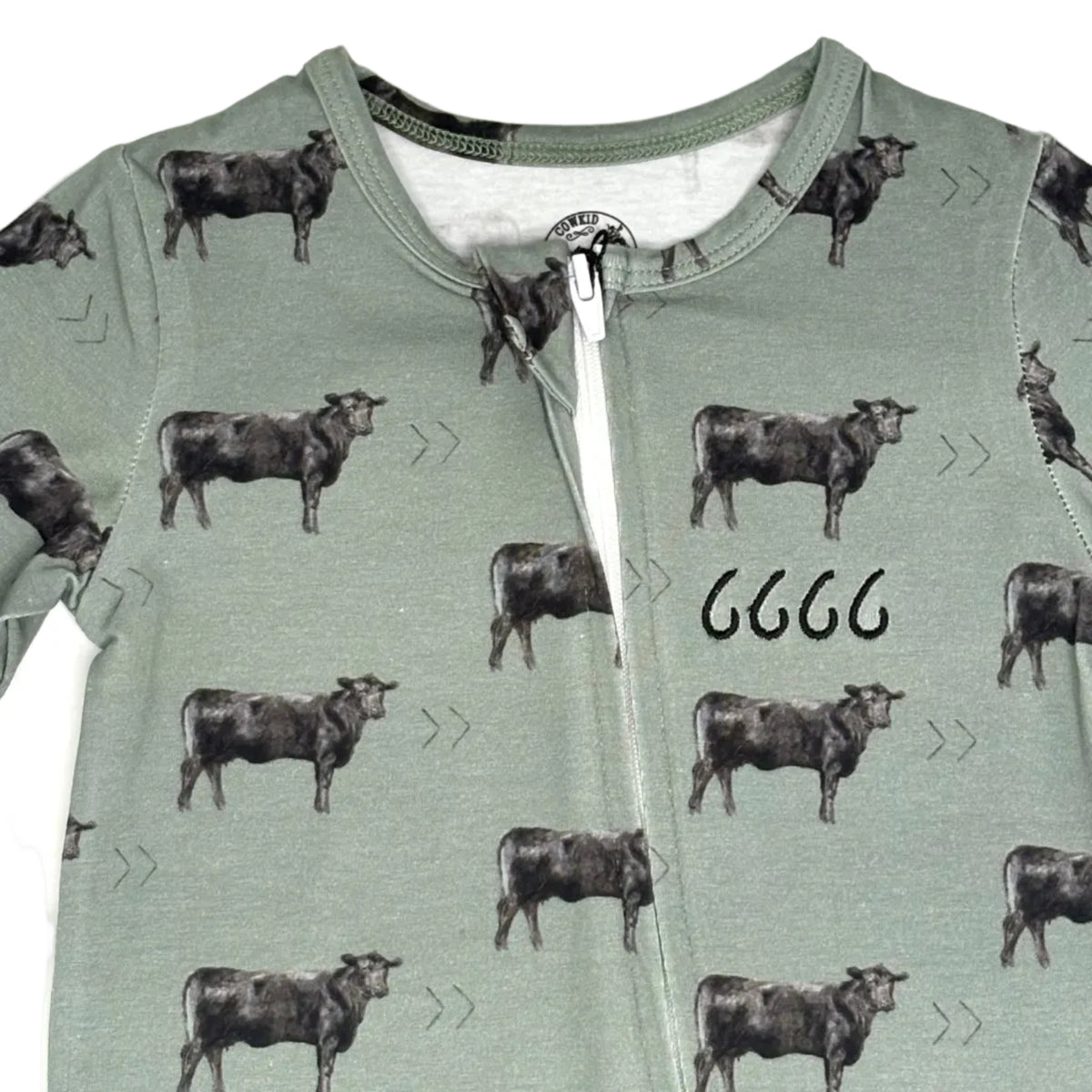 Cowkid Olive Angus Jammies