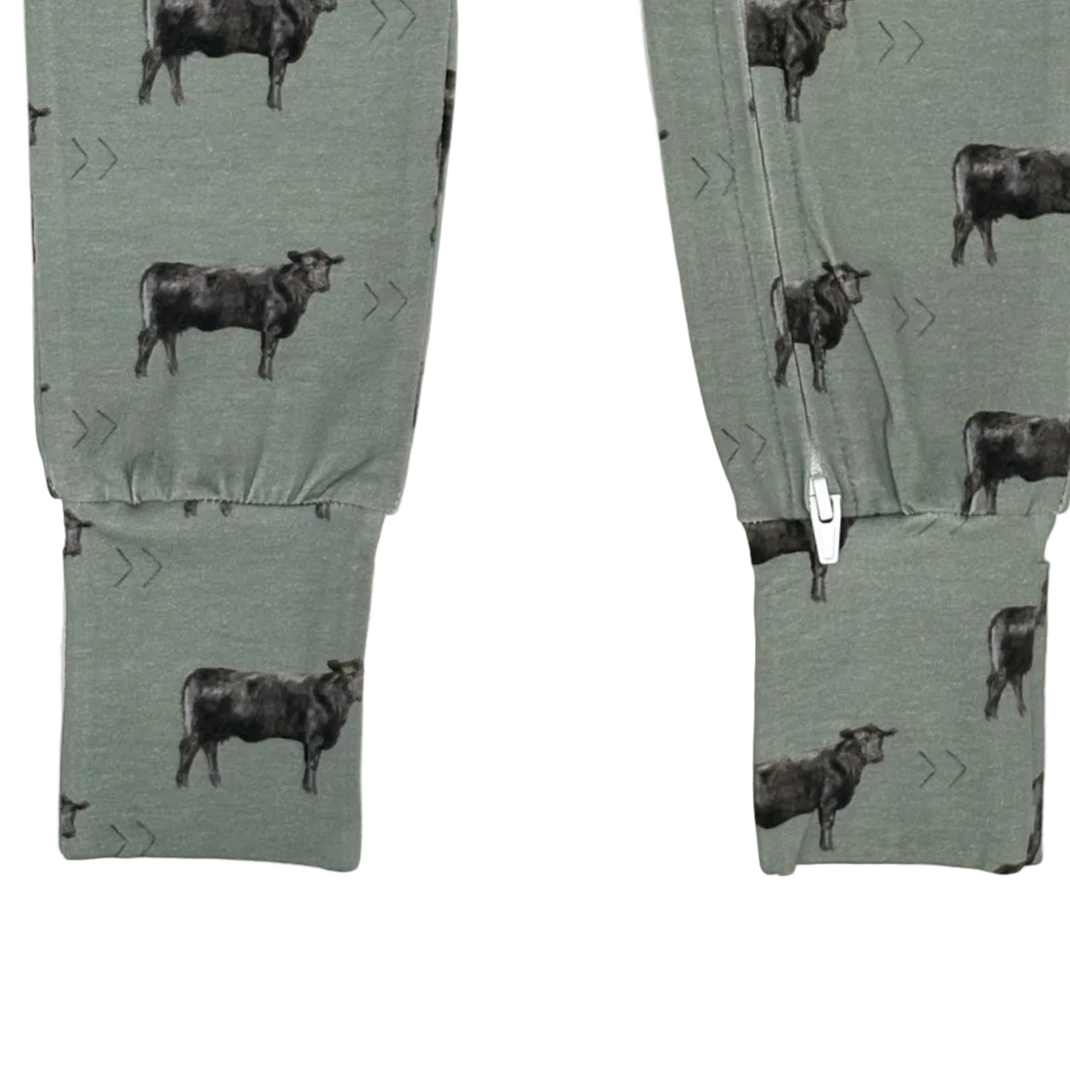 Cowkid Olive Angus Jammies