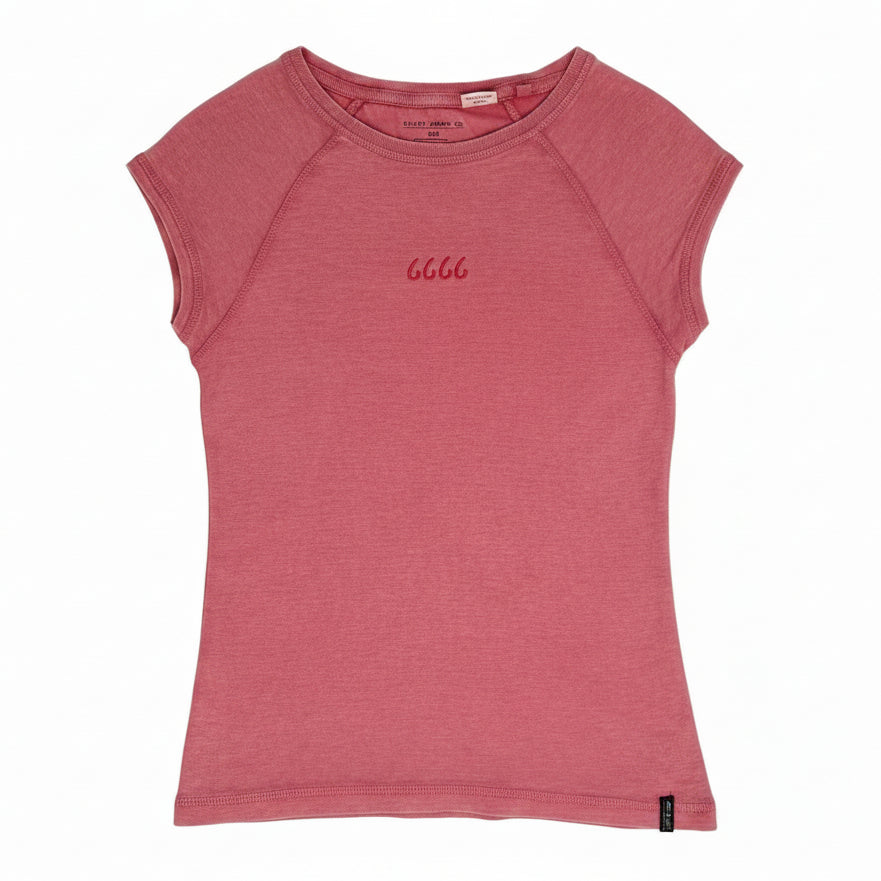 Girls' Raglan Short-Sleeve T-Shirt - Marble Washed Pink