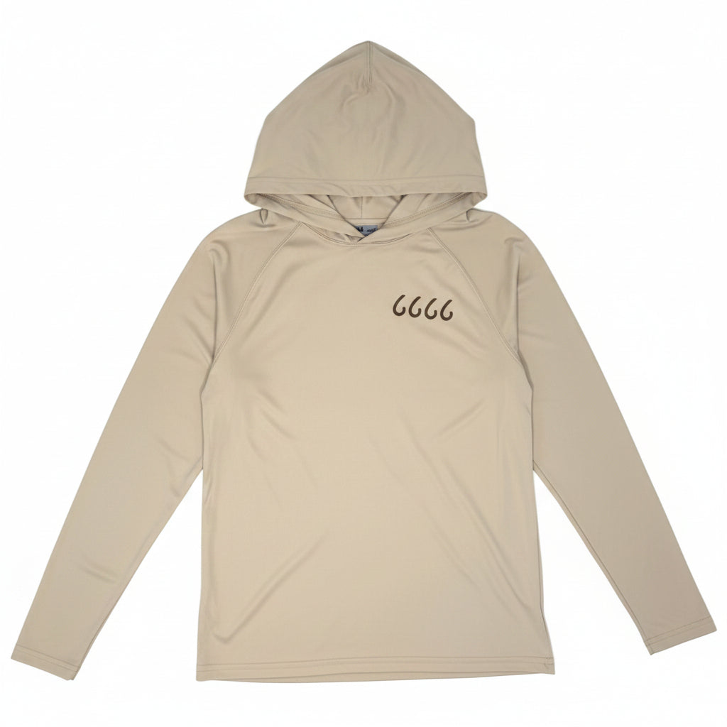6666's Cooling Performance L/S Reglan Hooded Tee