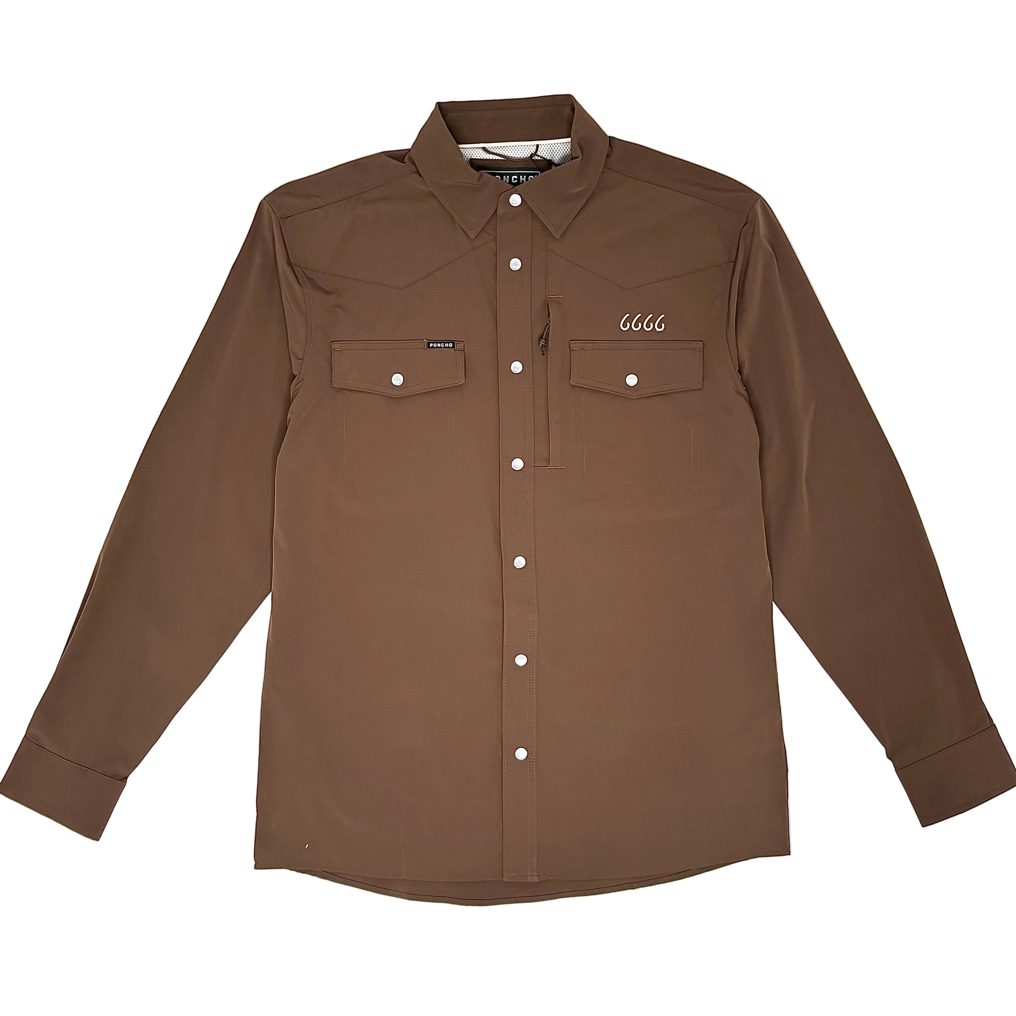 Poncho The Lewis Long-Sleeve Pearl Snap Shirt