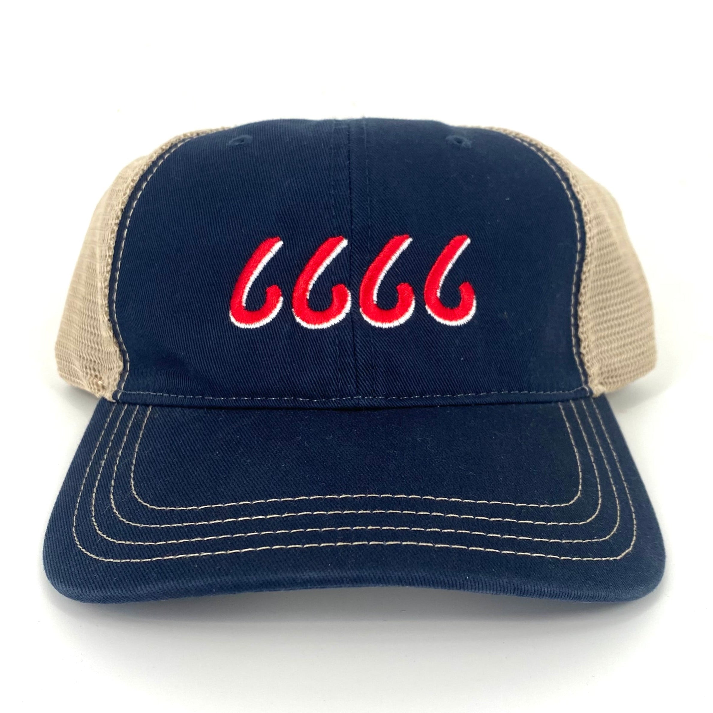 Four Sixes Relaxed Cap - Navy/Khaki