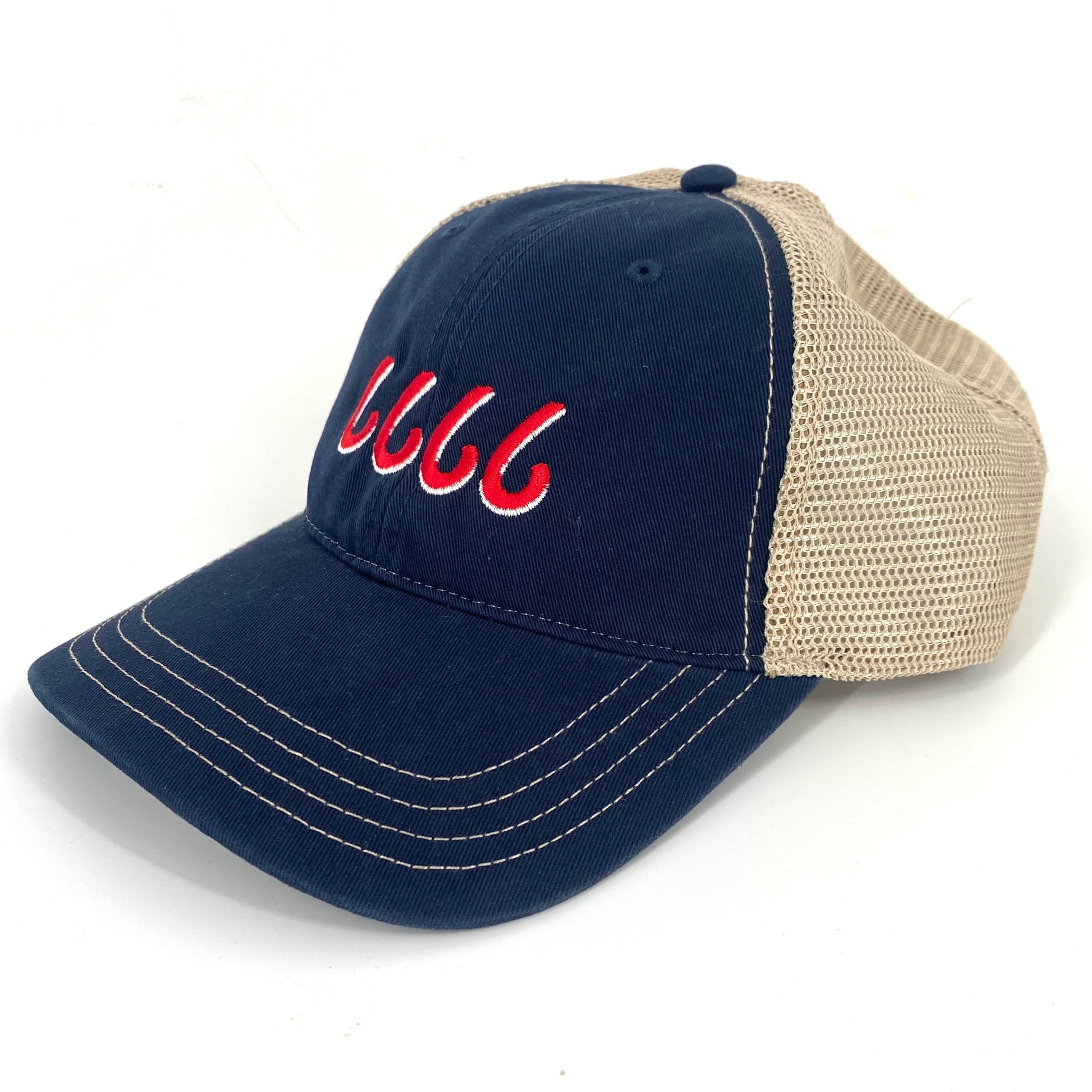 Four Sixes Relaxed Cap - Navy/Khaki