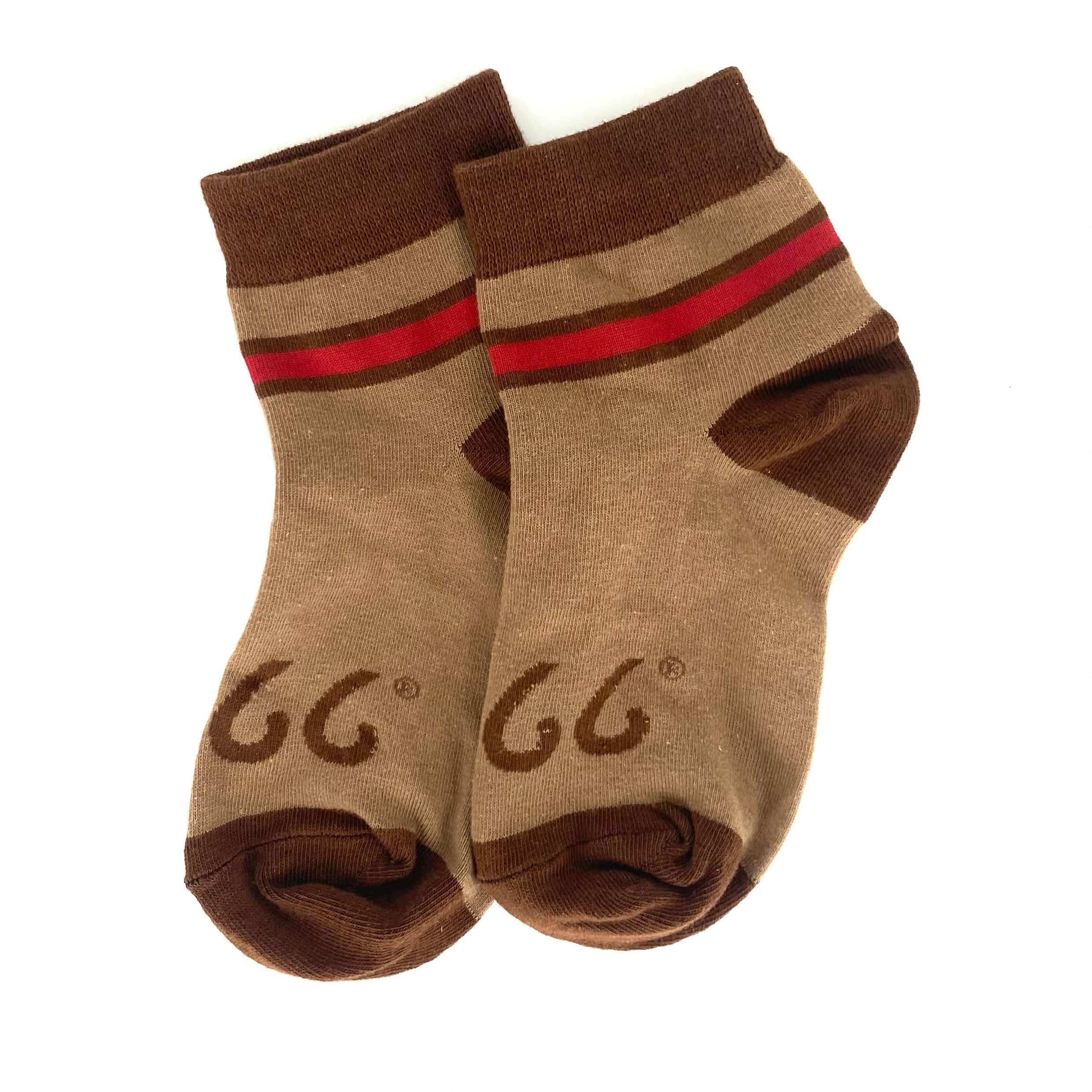Four Sixes Jacquard Youth Ankle Socks
