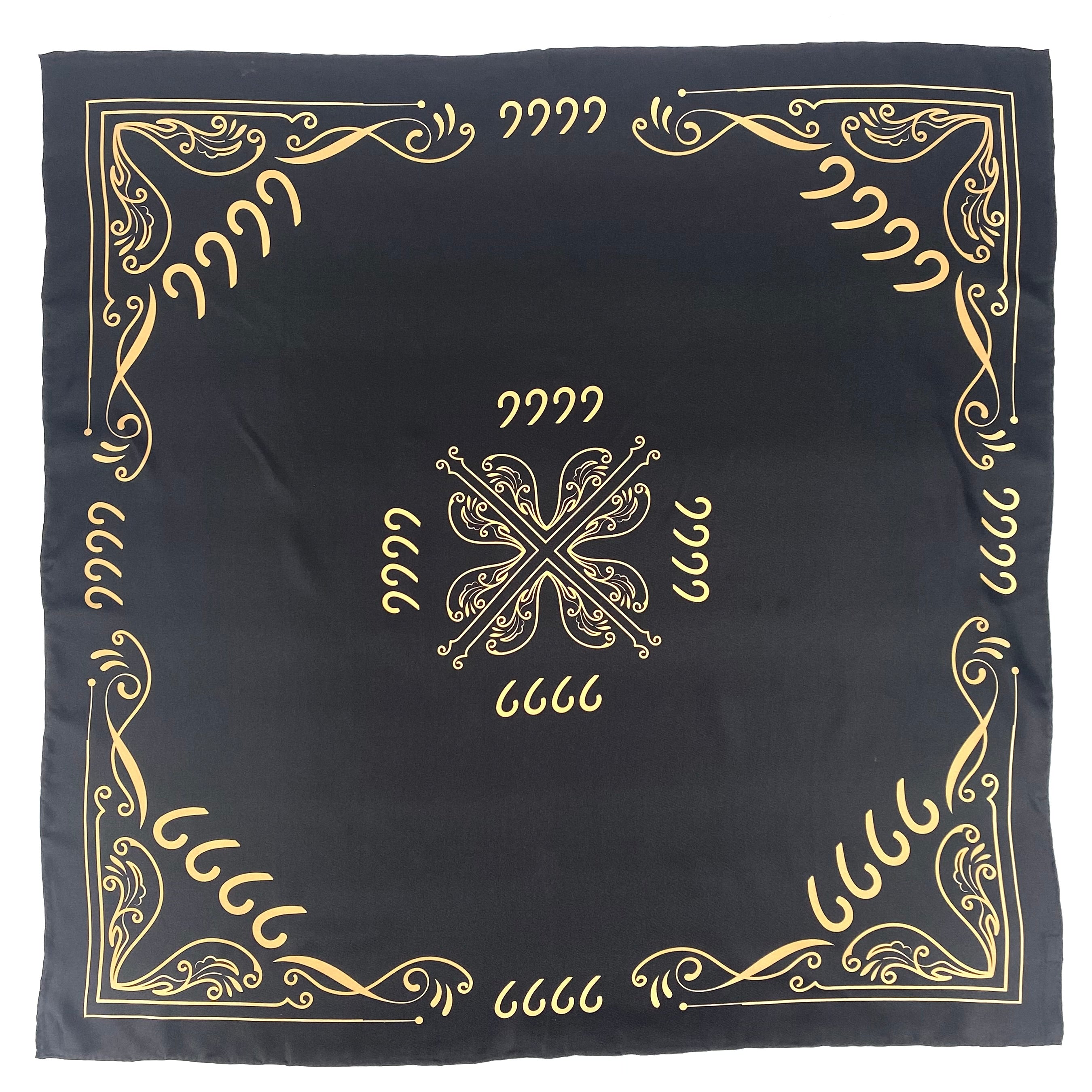 Black and Gold Silk Scarf – Shop 6666 Ranch