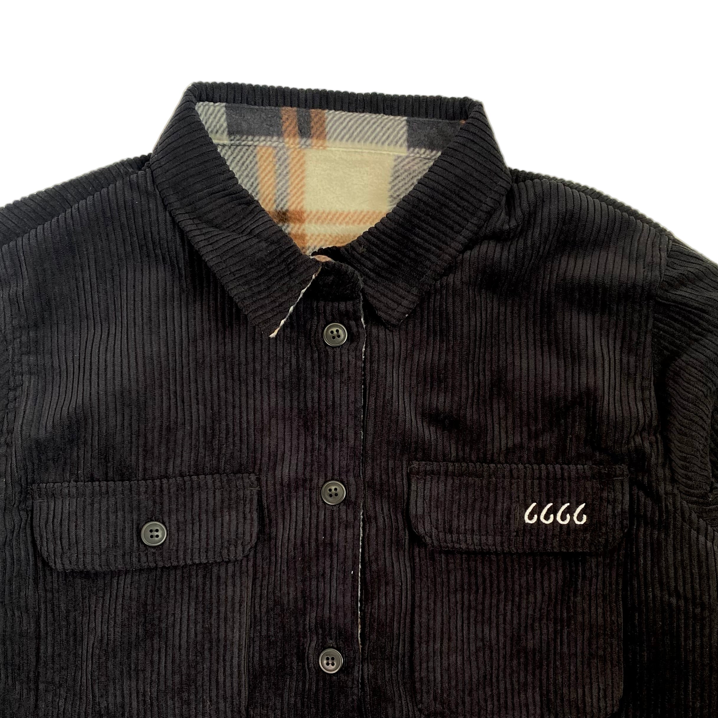 Four Sixes Corduroy/Flannel REVERSIBLE Shacket