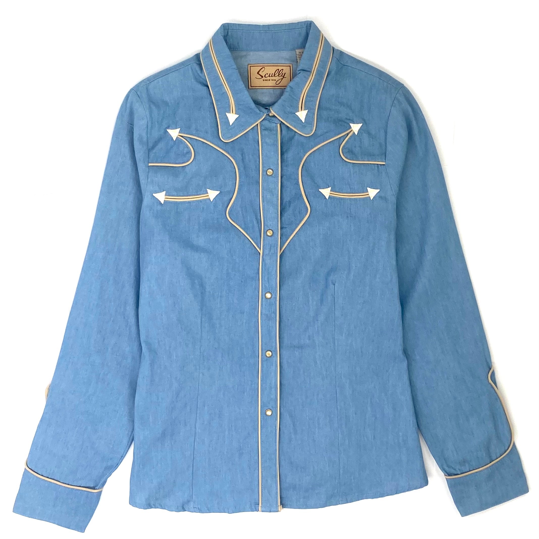 Ladies Vintage Denim Shirt