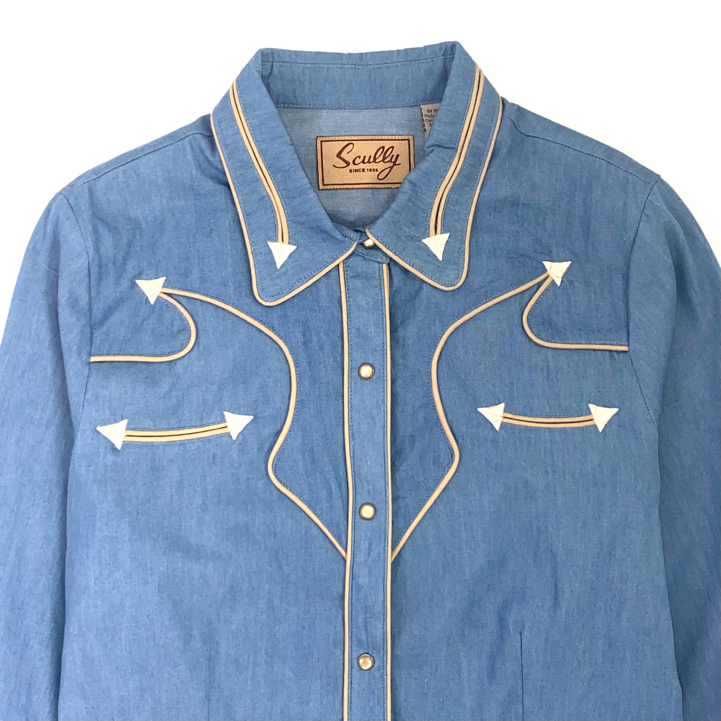 Ladies Vintage Denim Shirt