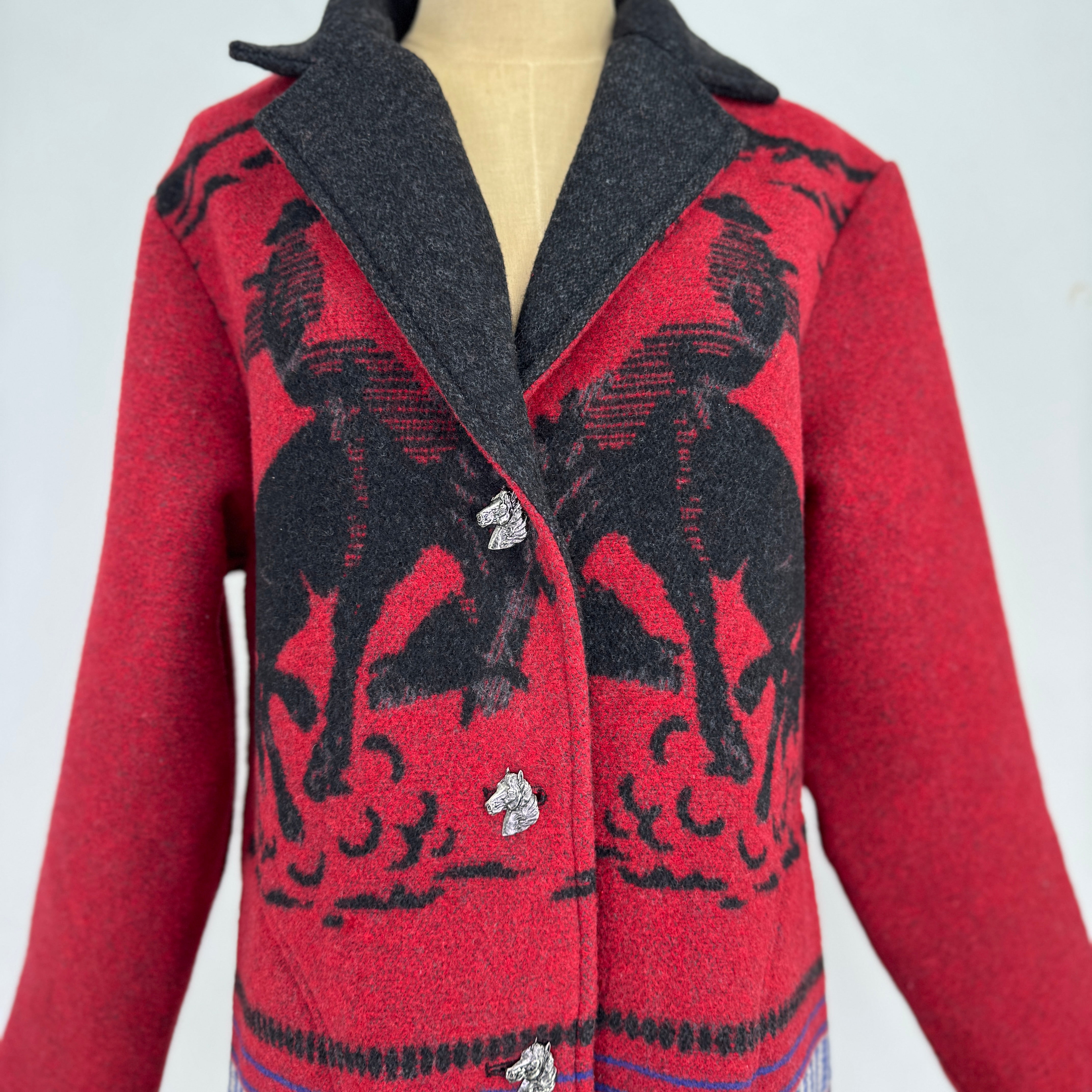 Schaefer Women's Blanket Coat-Crimson