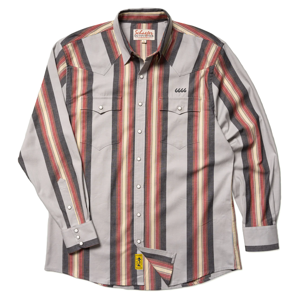 Schaefer Western Stretch Snap Shirt-Laredo Stripe – Shop 6666 Ranch