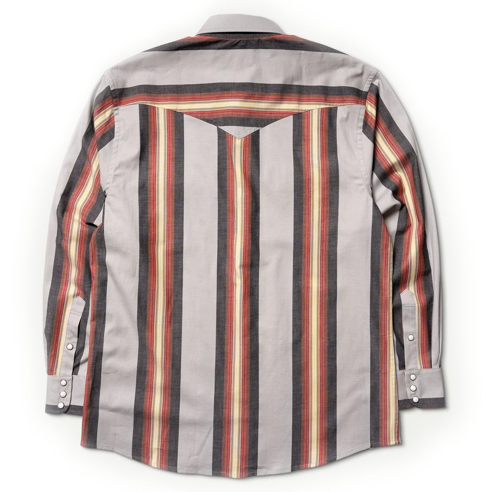 Schaefer Western Stretch Snap Shirt Back-Laredo Stripe