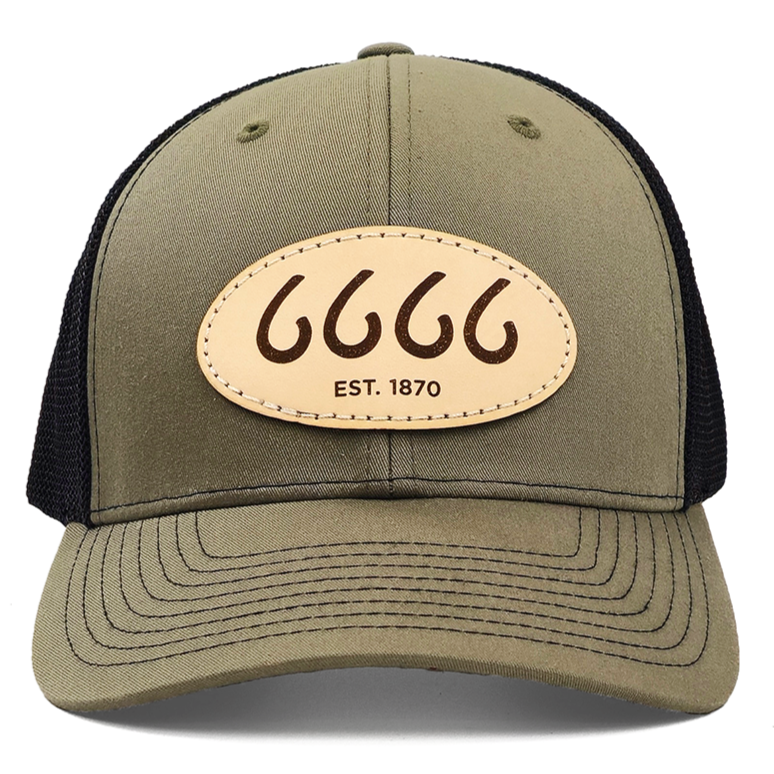 Leather Patch Trucker Loden/Black