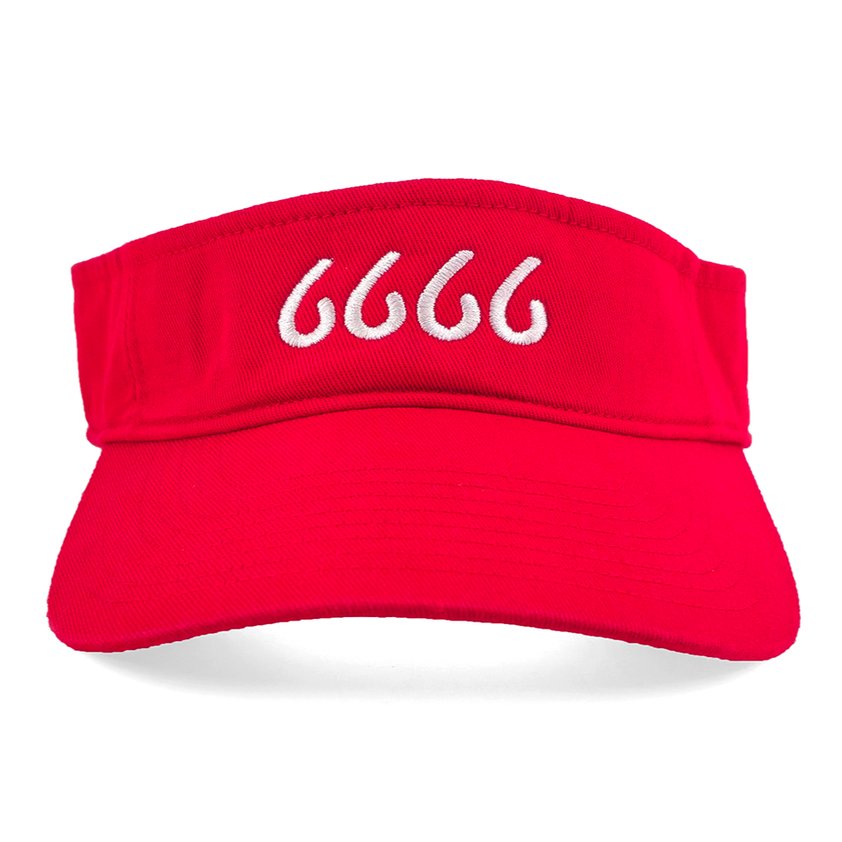 Four Sixes Visor - Red