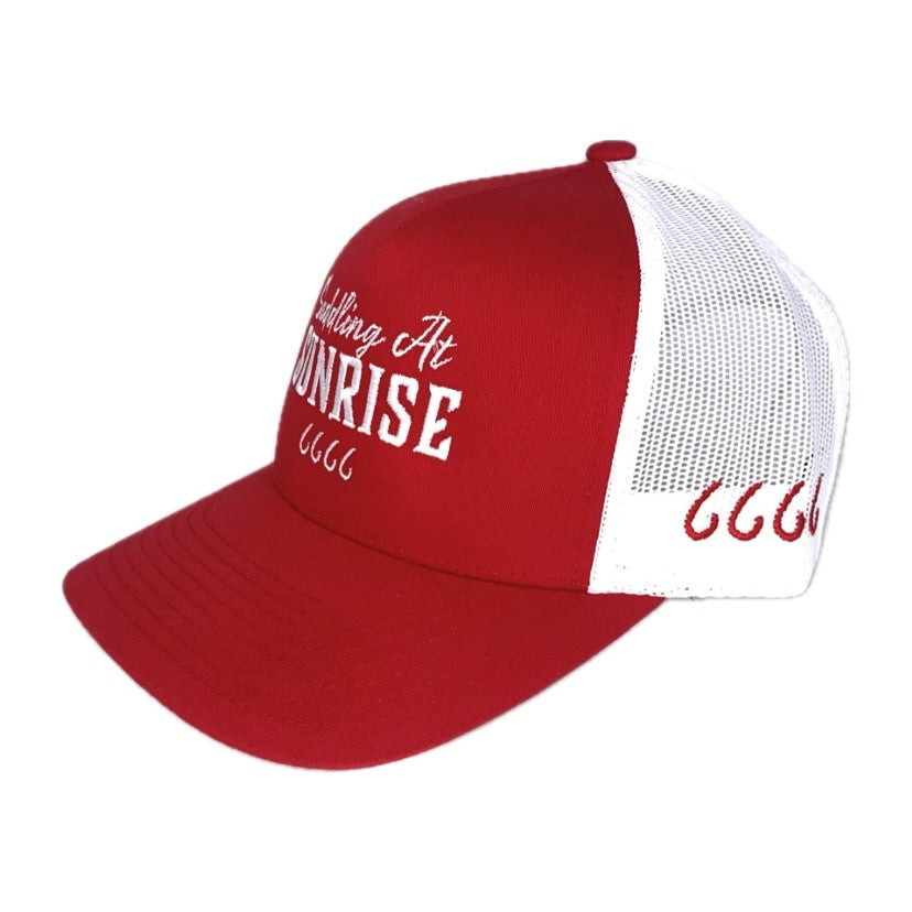 Saddling at Sunrise Stallion Cap - Red/White