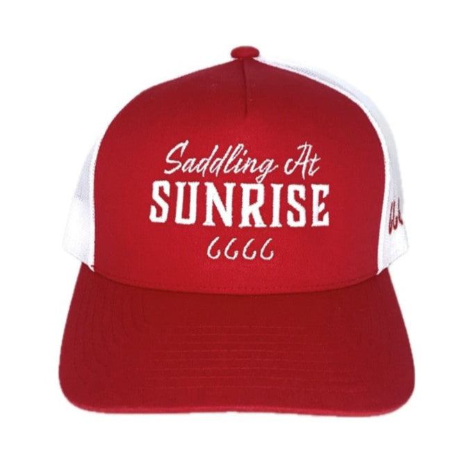 Saddling at Sunrise Stallion Cap - Red/White
