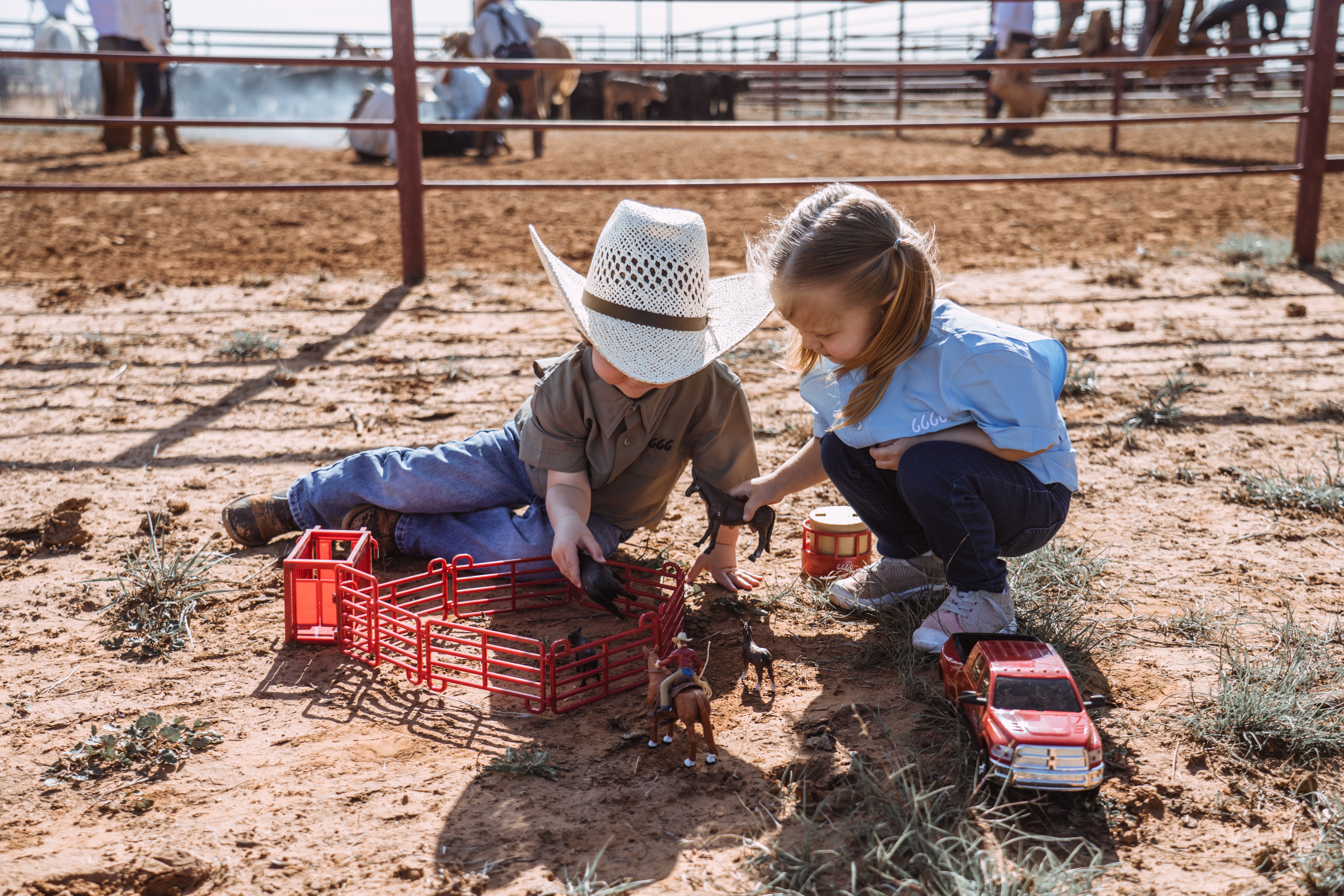 Four Sixes 7 Piece Corral Fence Set