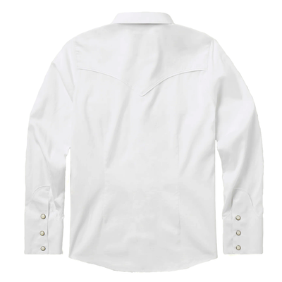 Schaefer Women's Western Snap Shirt Back- White