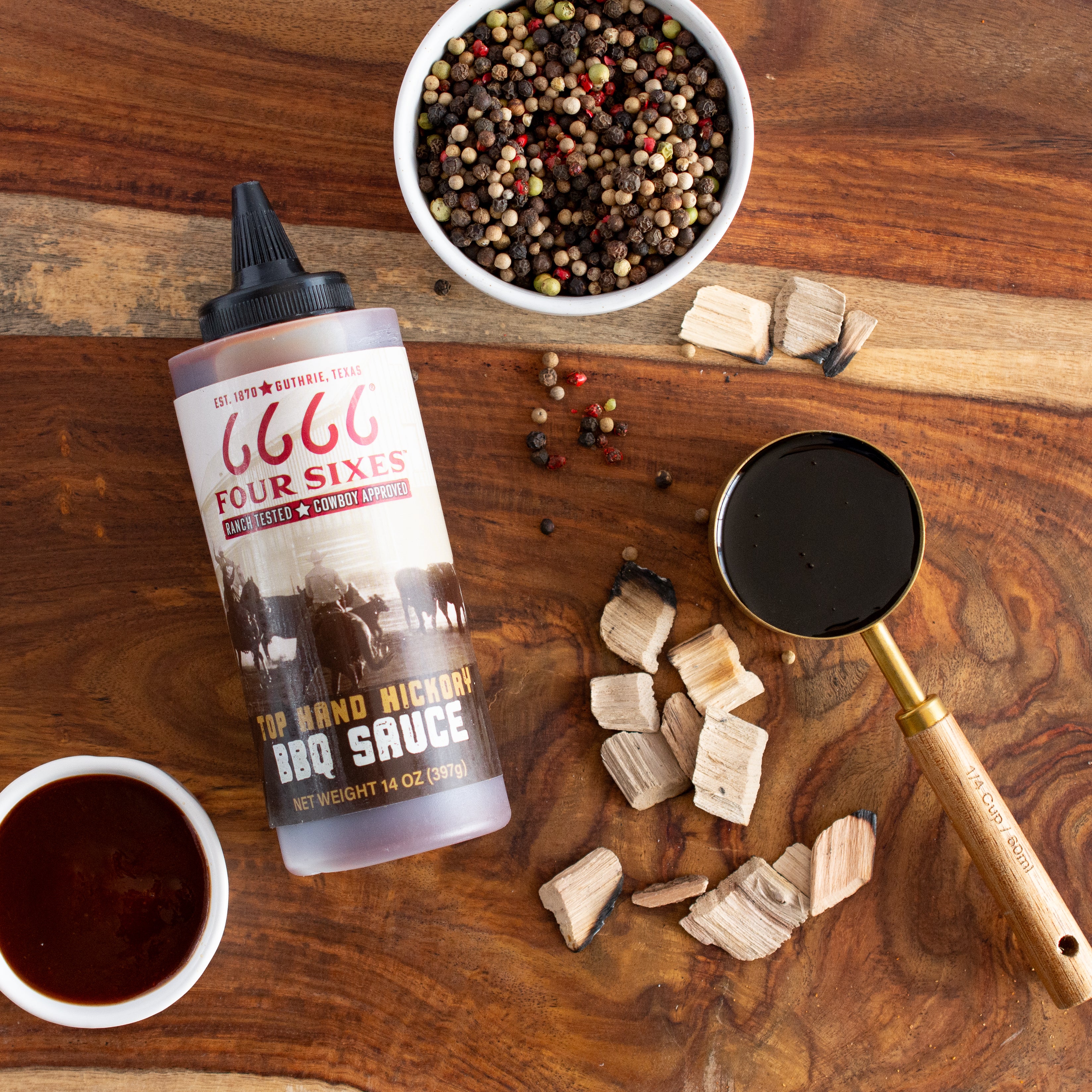 Four Sixes Top Hand Hickory BBQ Sauce