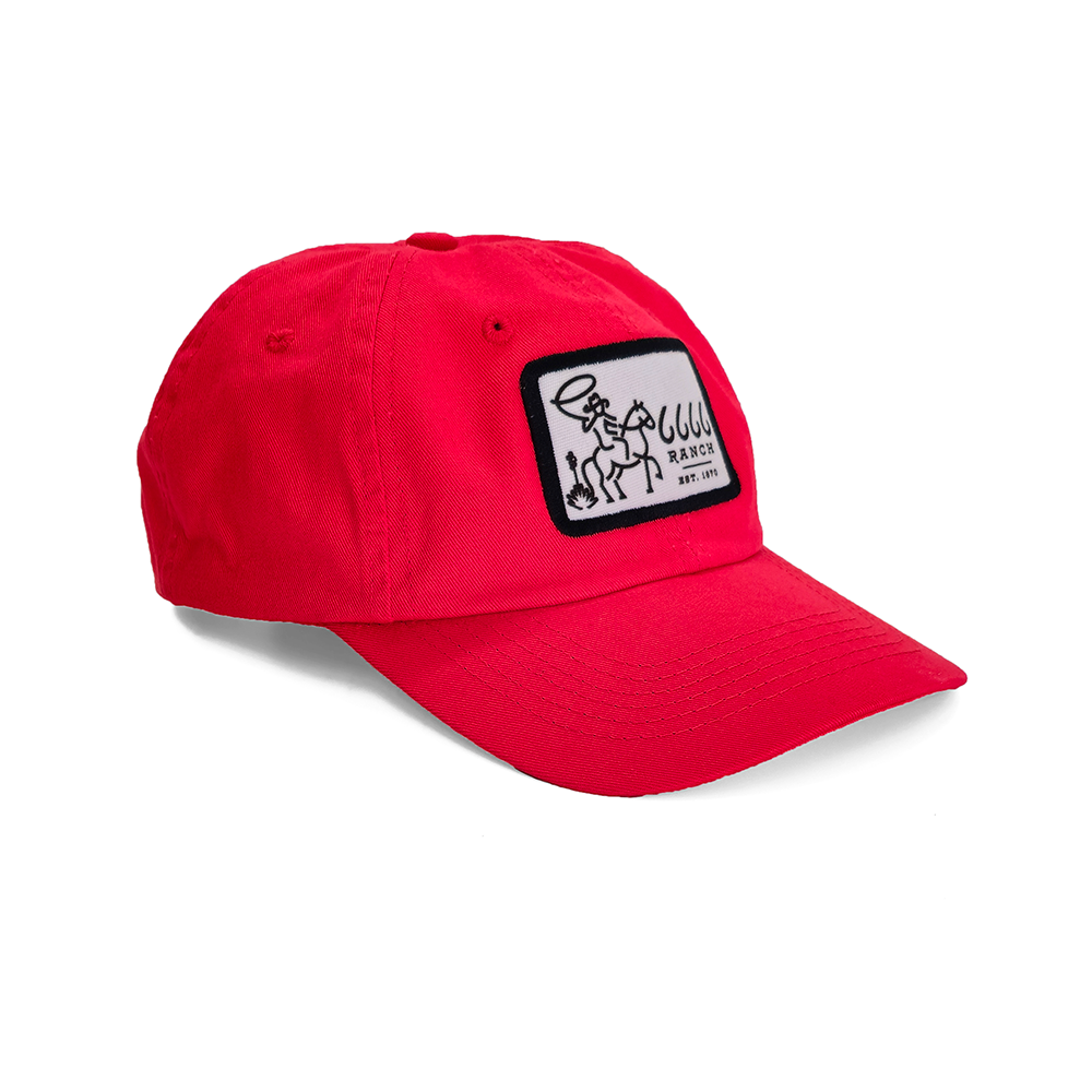 Youth Retro Unstructured Red Side View