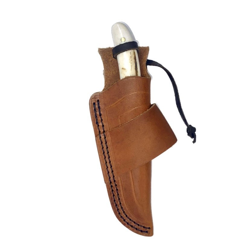 Silver Stag Backwoods Pro Knife with Leather Sheath- BWP3.0