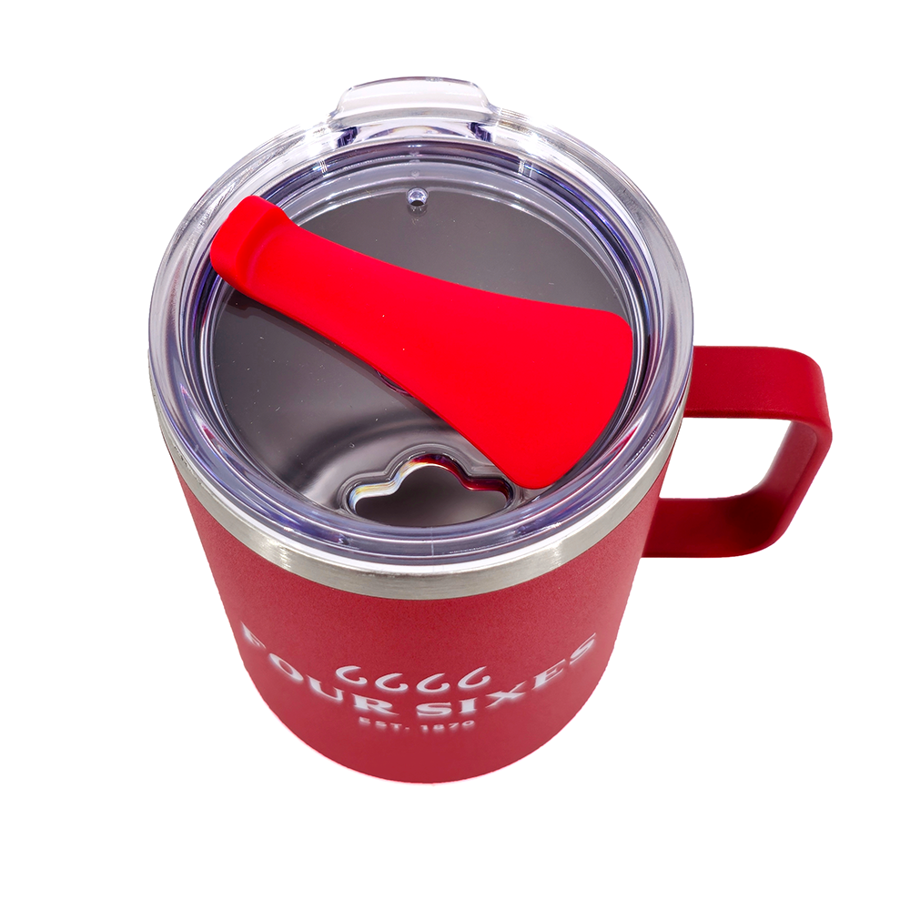 Four Sixes Red Camp Tumbler