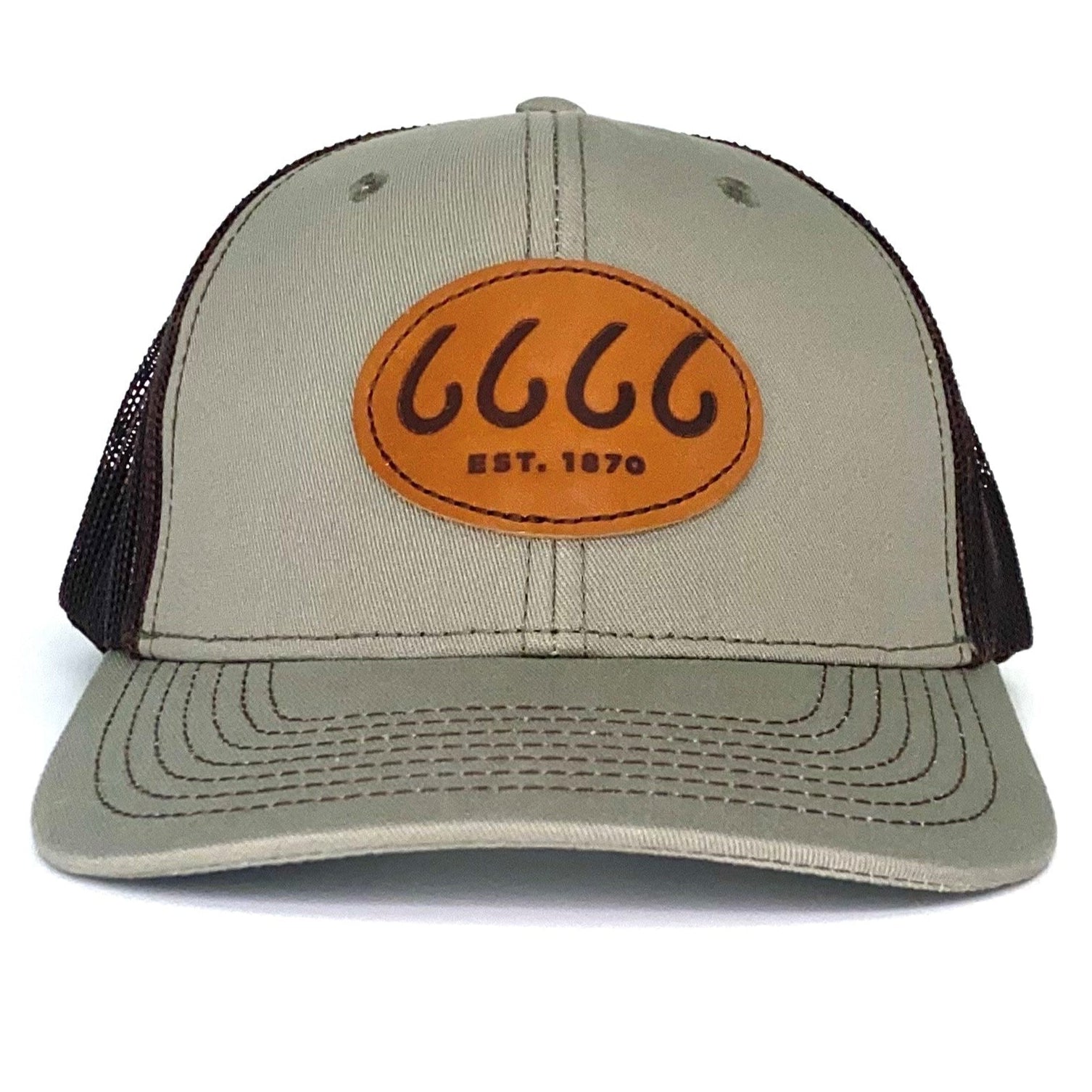 Leather Patch Trucker Mesquite/Chocolate