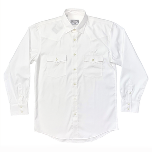 Schaefer Western Classic Button Down Pinpoint - Arctic White
