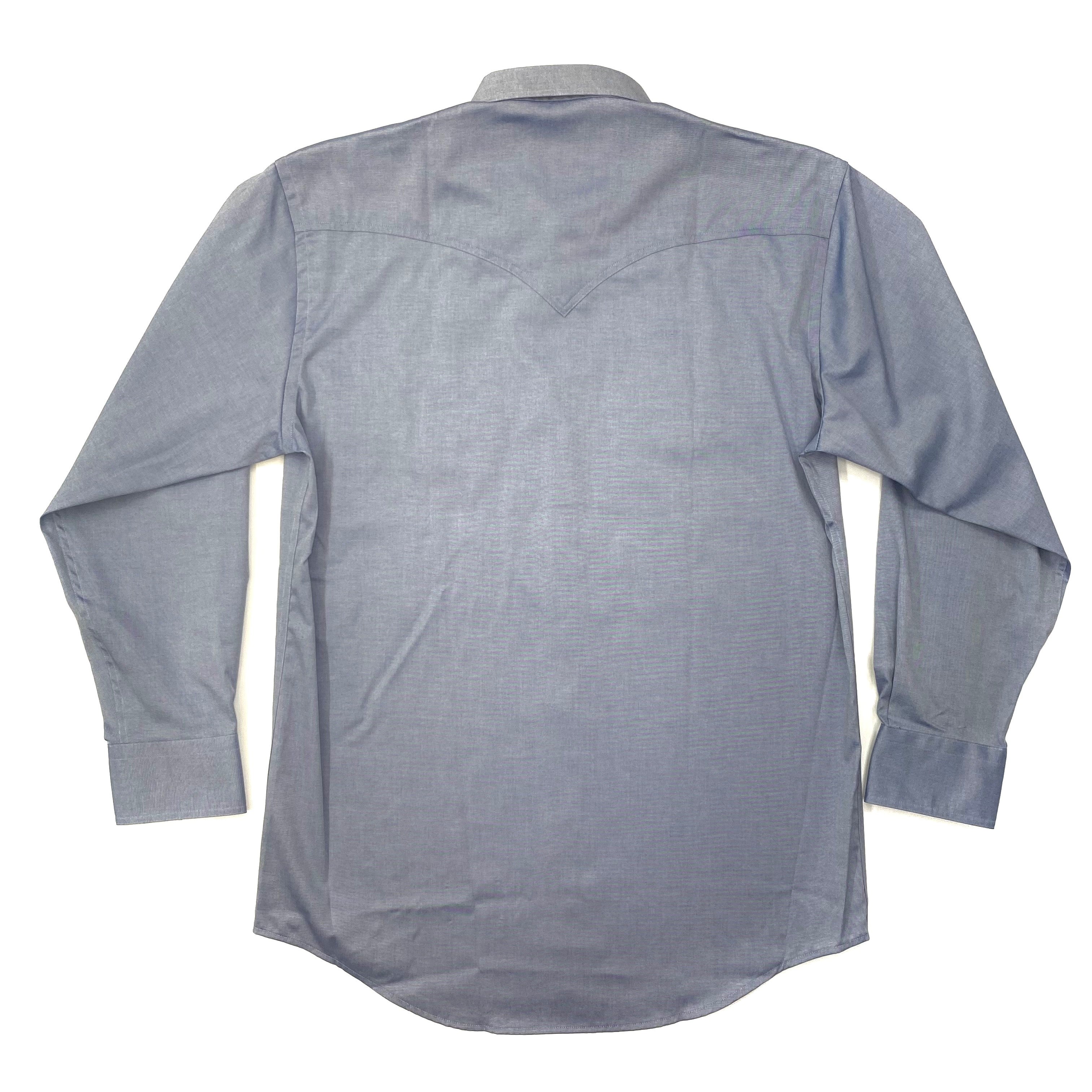 Schaefer Western Classic Pinpoint Button Down Back-Blue