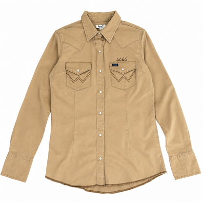 Wrangler Women's Western Snap Work Shirt- Rawhide