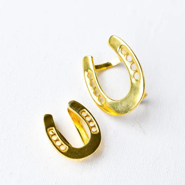 Lucky Horseshoe Skinny Scarf Slide