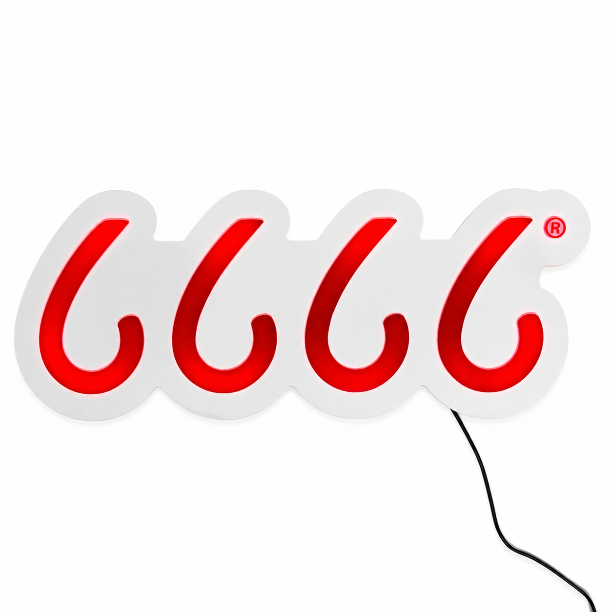 6666 LED Neon Sign