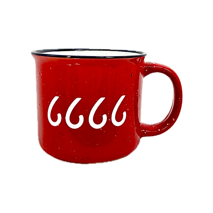 Four Sixes Red Camp Mug