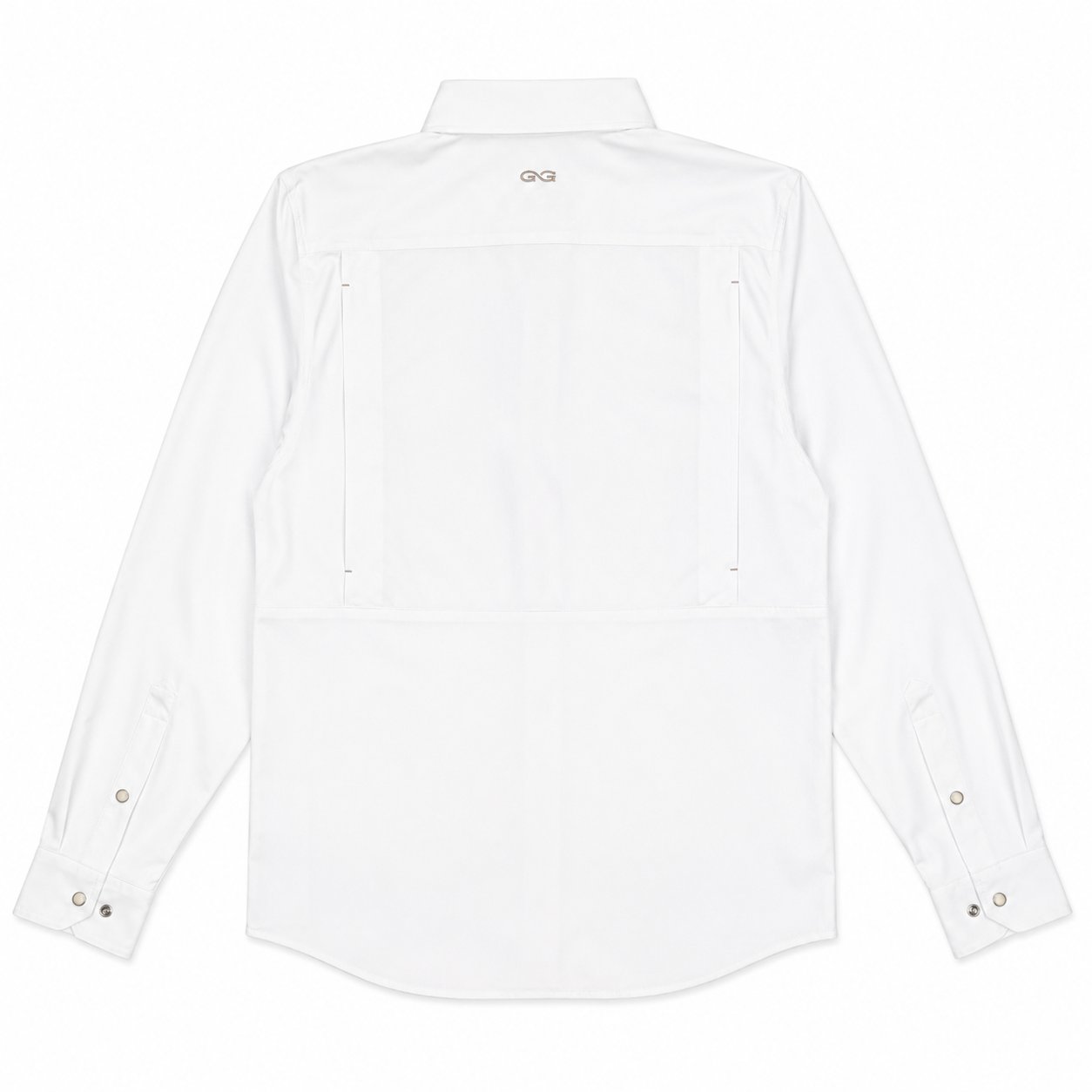 GameGuard StockYard Long Sleeve Pearl Snap - White