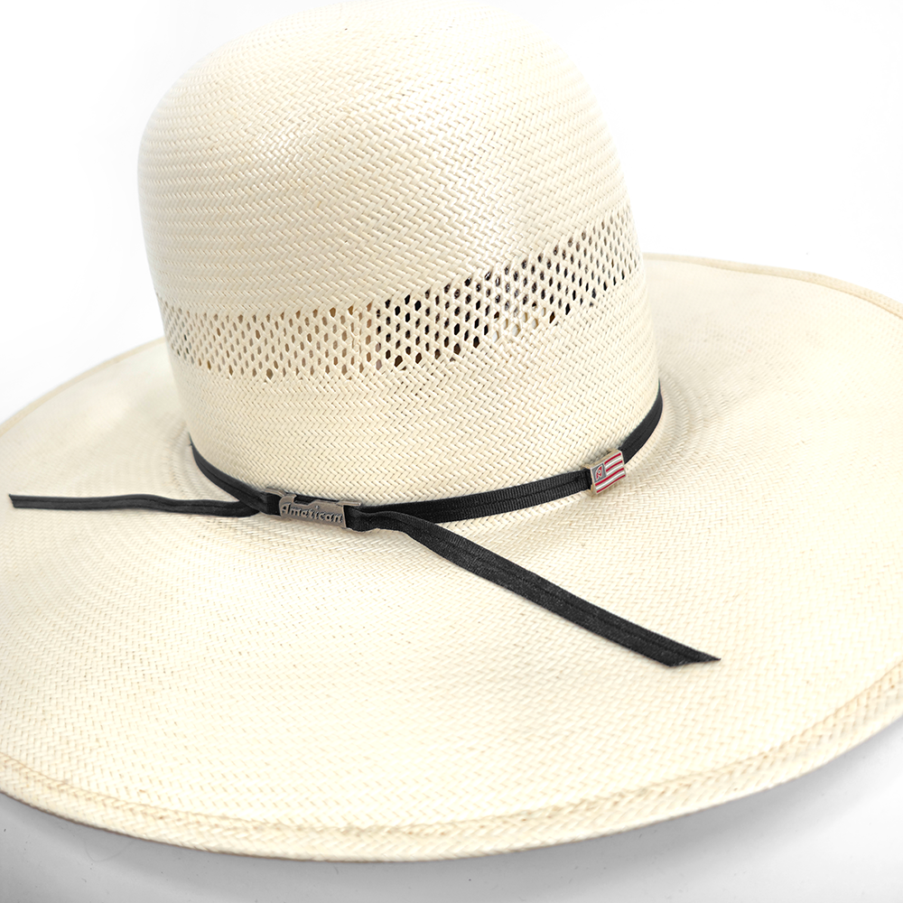 American Hat Company Straw Hat - 7104 S (Open Crown)