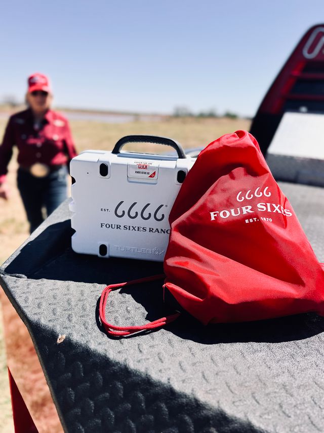 Four Sixes Drawstring Backpack