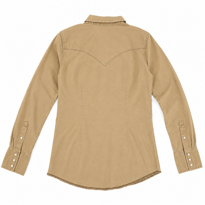 Wrangler Women's Western Snap Work Shirt- Rawhide