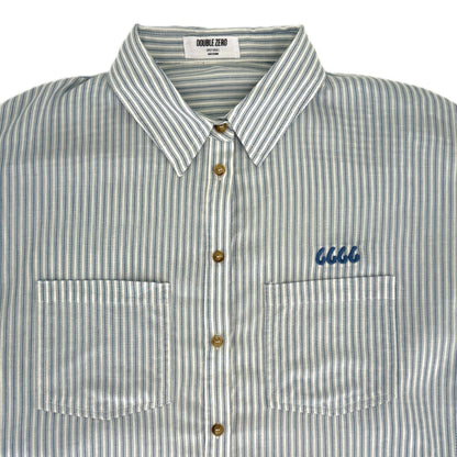 Oversized Stripe Button-Up Shirt